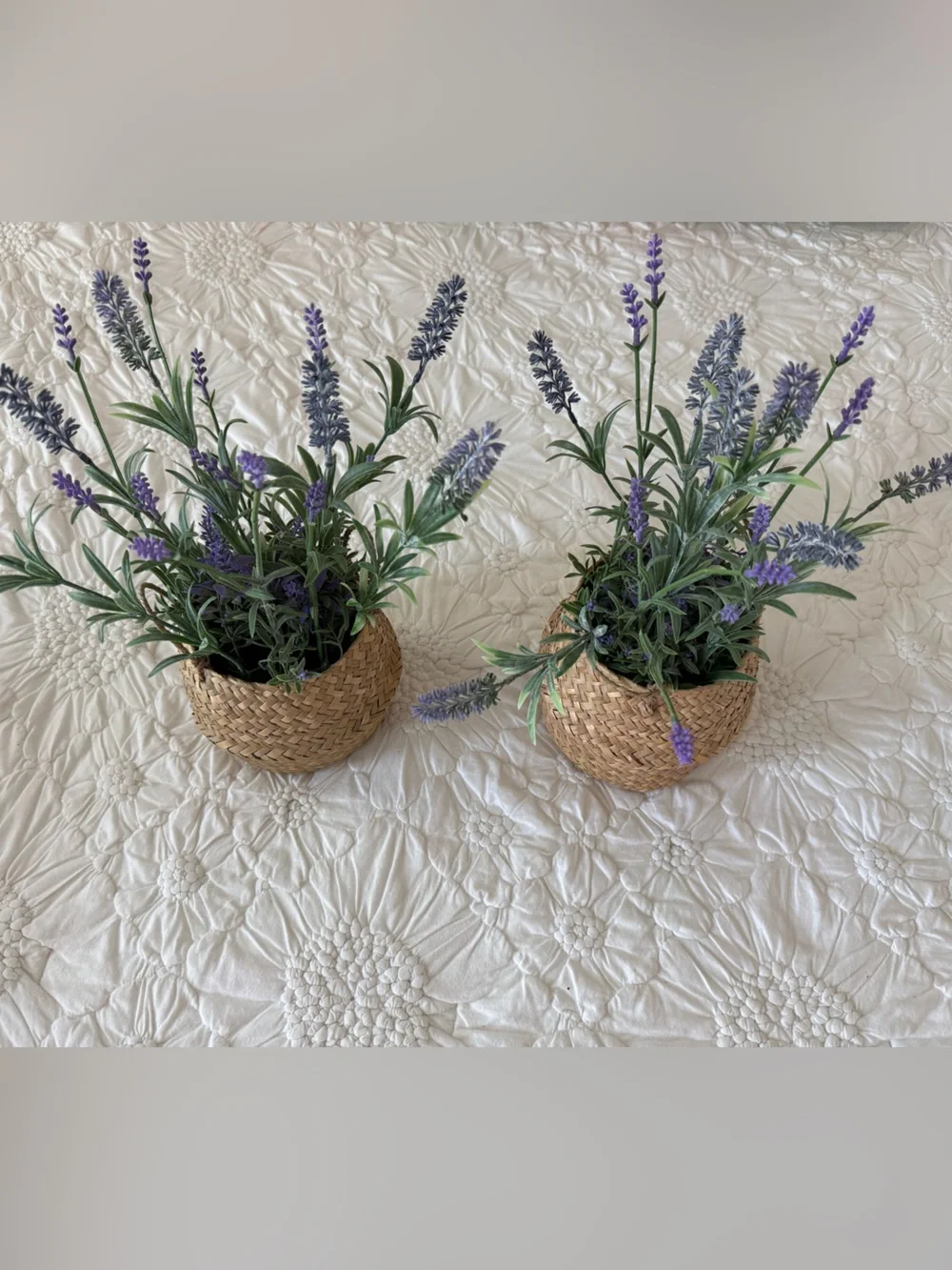 Pair of Artificial Lavender Plants